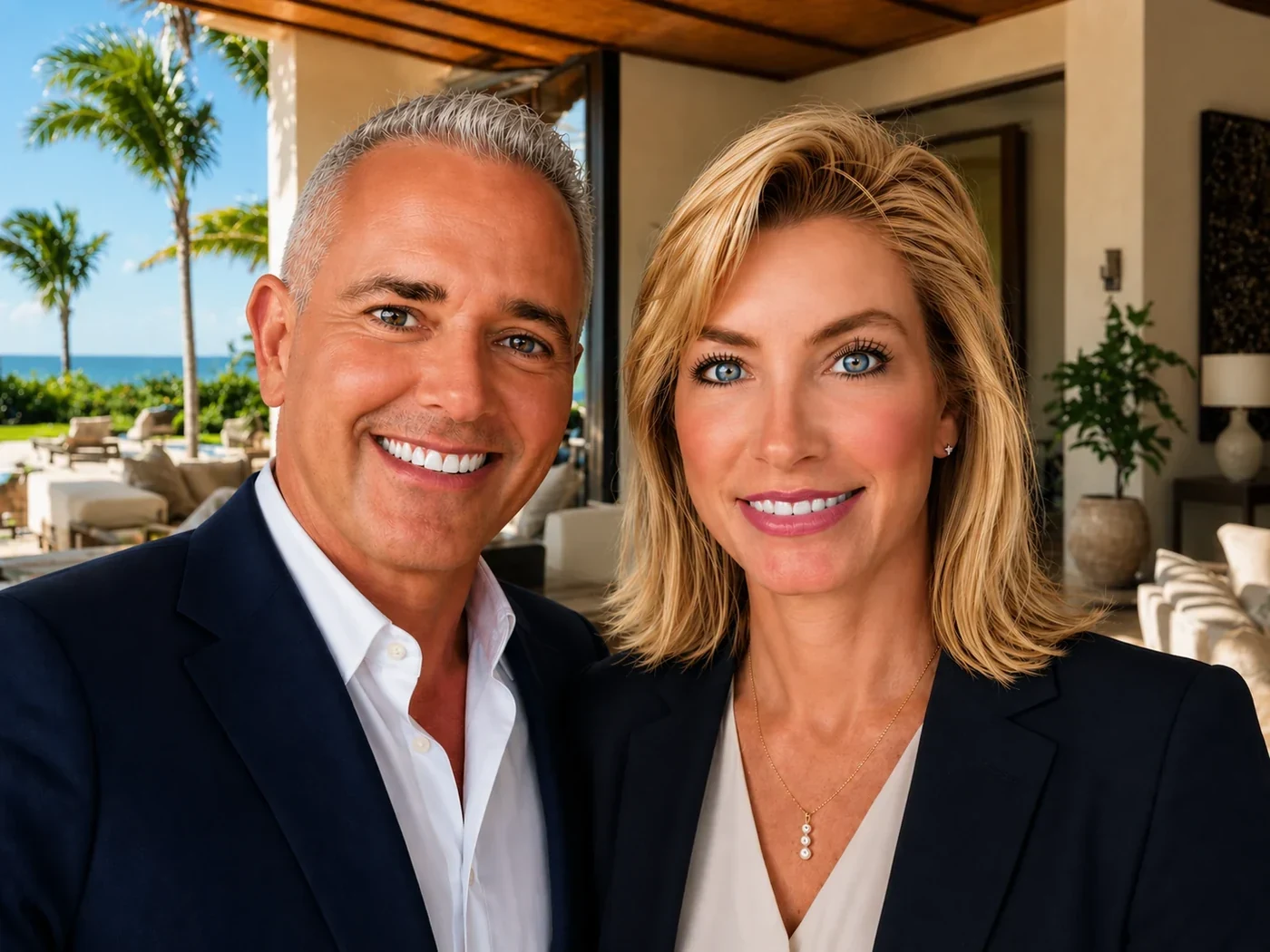 Tim and Julie Harris at Dorado Beach, Puerto Rico